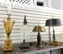 FOUR TABLE LAMPS