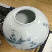 CHINESE PORCELAIN VASE AND JARDINIERE