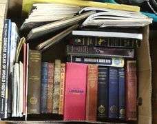 TWO BOX LOTS OF BOOKS AND MAGAZINES