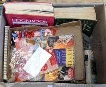 COOKBOOKS AND CANDLEHOLDERS