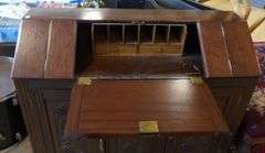 ART DECO SLANT FRONT WRITING DESK