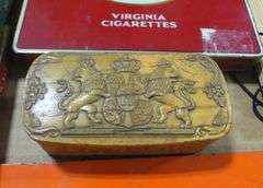 CIGARETTE BOXES/TINS AND SIGN