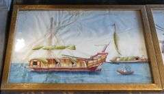 FIVE FRAMED CHINESE WATERCOLOURS