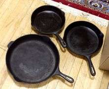 CAST IRON SKILLET AND FRY PANS