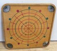 TWO VINTAGE WOODEN GAME BOARDS