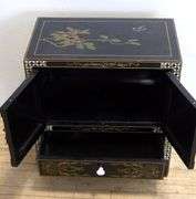 ASIAN LACQUER LAMP COMMODE