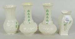 8 BELLEEK VASES