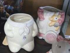 TWO CERAMIC COOKIE JARS