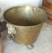 COPPER BOILER AND BRASS COAL BUCKET