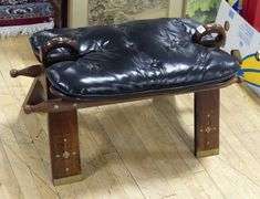 CAMEL SADDLE FOOTSTOOL
