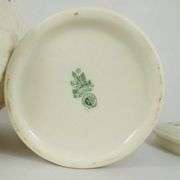 4 BELLEEK COVERED JARS