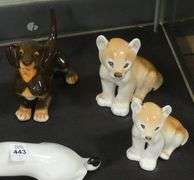 FIVE LOMONSOV FIGURINES