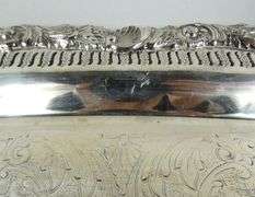 2 LARGE SHEFFIELD SERVICE TRAYS