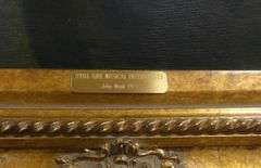 FRAMED "MUSICAL INSTRUMENTS" OIL PAINTING