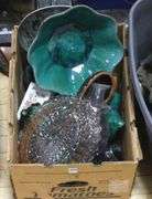 BOX LOT OF BLUE MOUNTAIN POTTERY, ETC.