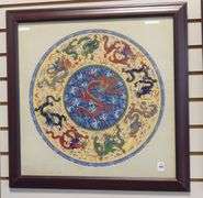 FOUR FRAMED CHINESE ENAMEL CHARGERS