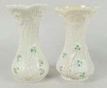 5 BELLEEK VASES