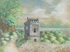 ASIAN SCHOOL WATERCOLOUR