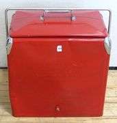 COCA-COLA COOLER WITH CONTENTS