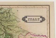 ANTIQUE MAP OF ITALY