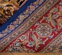 SIGNED PERSIAN SILK RUG