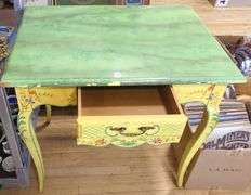 PAINTED LADIES' WORK TABLE