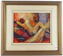 MODERN FIGURAL SCHOOL OIL