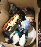 BOX LOT OF FIGURINES