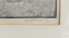 FRAMED ROBERT PATTERSON ETCHING