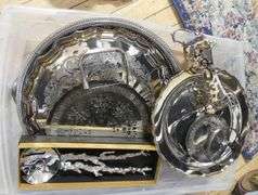 BIN LOT OF SILVER PLATE