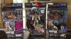 FIVE MATTEL WWE "ELITE" ACTION FIGURES