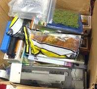 BOX LOT OF DIE-CAST MODELS, MODEL TRAINS AND ACCESSORIES