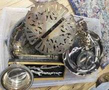 BIN LOT OF SILVER PLATE