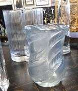 THREE QUALITY VASES AND DECANTER