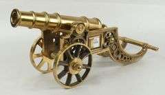 HEAVY CAST BRASS MODEL CANNON