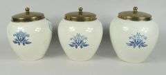 SET THREE DELFT JARS