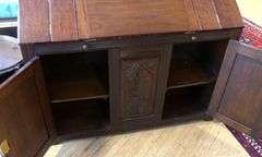 ART DECO SLANT FRONT WRITING DESK