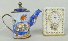 MINIATURE CLOCK & TEAPOT