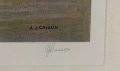 HAND-SIGNED A.J. CASSON PRINT