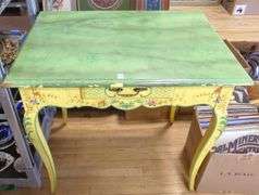 PAINTED LADIES' WORK TABLE