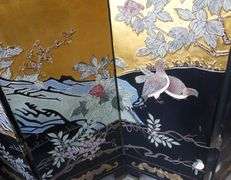 EIGHT-PANEL ASIAN FLOOR SCREEN