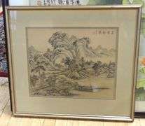 TWO FRAMED CHINESE PRINTS