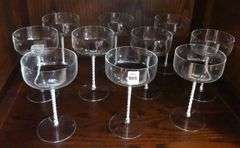 SET OF MCM COUPE/CHAMPAGNE GLASSES