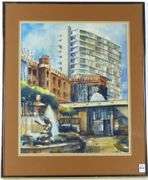 AMERICAN SCHOOL WATERCOLOUR