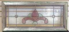 ANTIQUE STAINED GLASS WINDOW