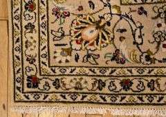 WHITE KASHAN CARPET