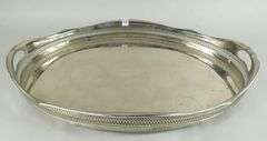 TWO LARGE OVAL TRAYS