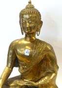 LARGE BRASS "BUDDHA" SCULPTURE