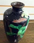 EIGHT JAPANESE CLOISONNE VASES