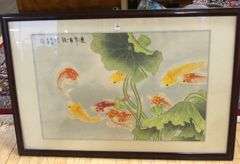 TWO FRAMED CHINESE PRINTS